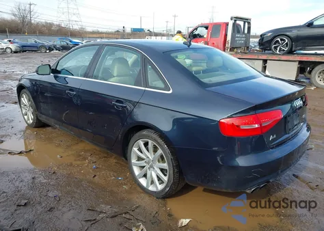 2013 Audi A4 2.0T Premium z USA, uszkodzony, nr VIN WAUFFAFL0DN005561